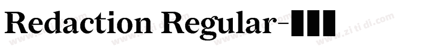 Redaction Regular字体转换